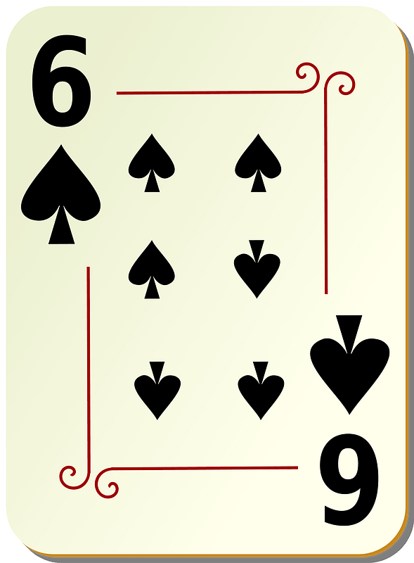 Ornamental Deck: 6 of Spades