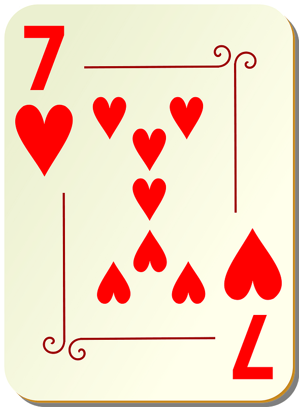 Ornamental Deck: 7 of Hearts