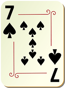 Ornamental Deck: 7 of Spades