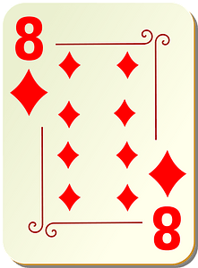 Ornamental Deck: 8 of Diamonds