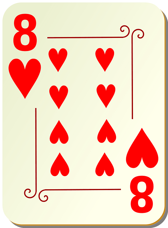Ornamental Deck: 8 of Hearts