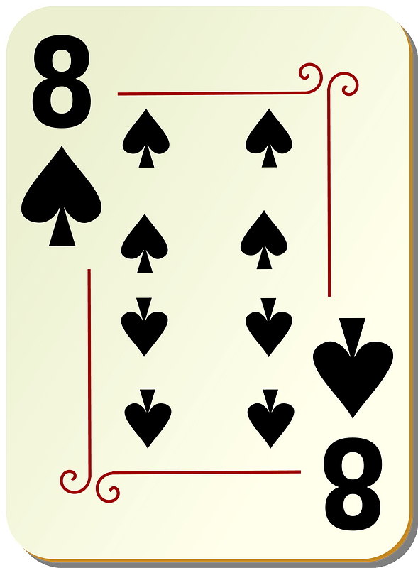 Ornamental Deck: 8 of Spades