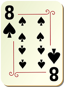 Ornamental Deck: 8 of Spades
