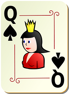 Ornamental Deck: Queen of Spades