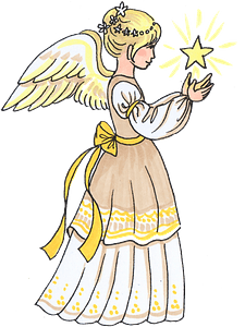 Christmas Angel with a star