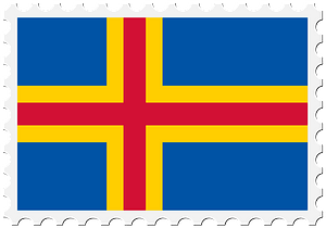 Stamp Aland Flag
