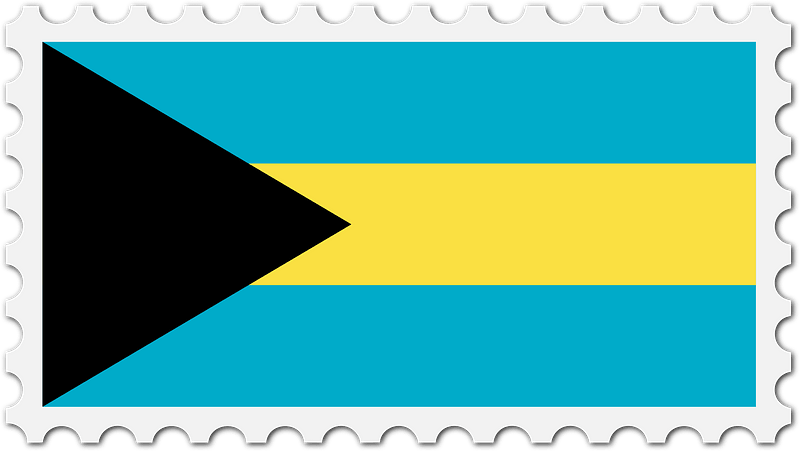 Stamp Bahamas Flag