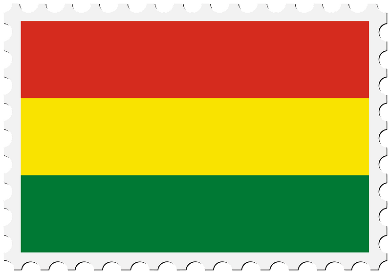 Stamp Bolivia Flag