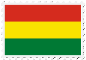 Stamp Bolivia Flag