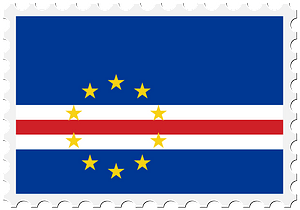 Stamp Cape Verde Flag