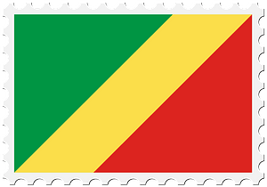 Stamp Congo Flag