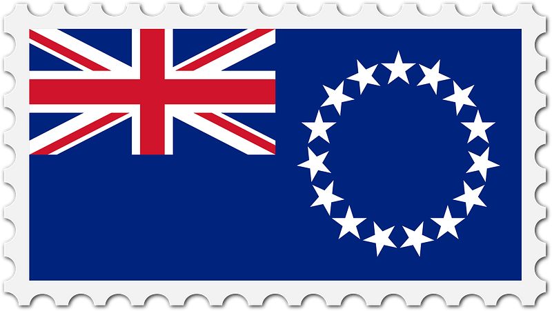 Stamp Cook Islands Flag