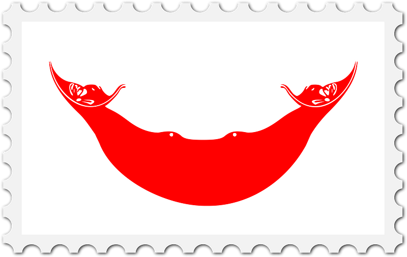 Stamp Easter Island Flag