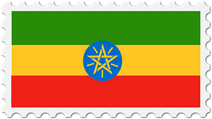 Stamp Ethiopia Flag