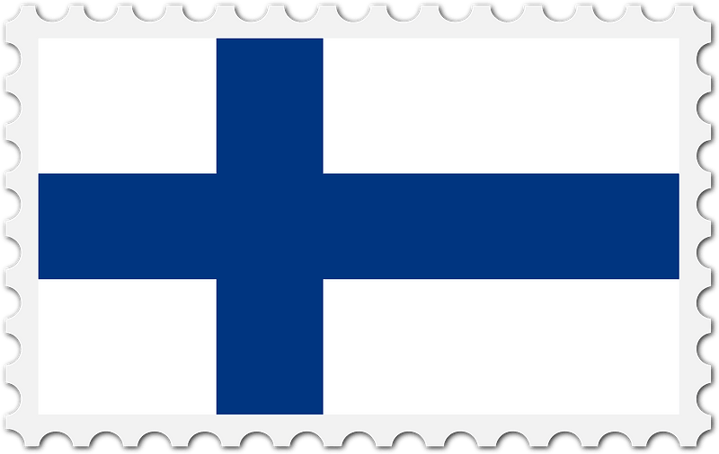 Stamp Finland Flag
