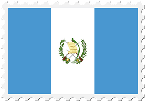 Stamp Guatemala Flag