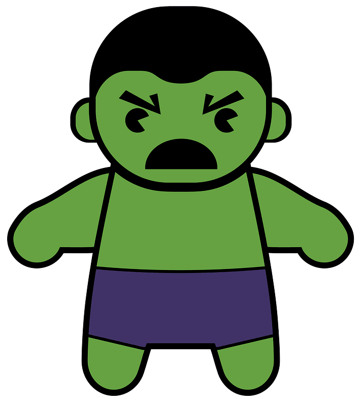 Chibi Superhero Hulk