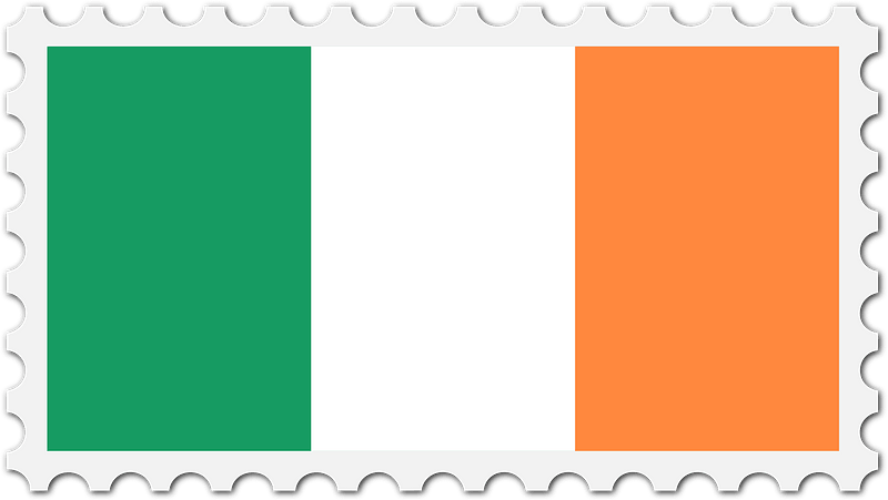 Stamp Ireland Flag
