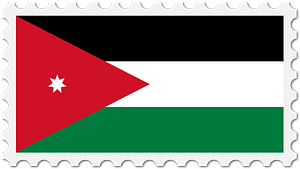 Stamp Jordan Flag