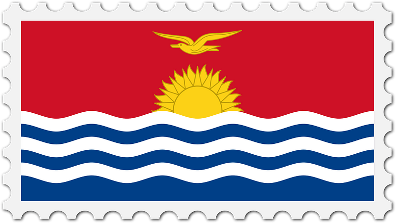 Stamp Kiribati Flag