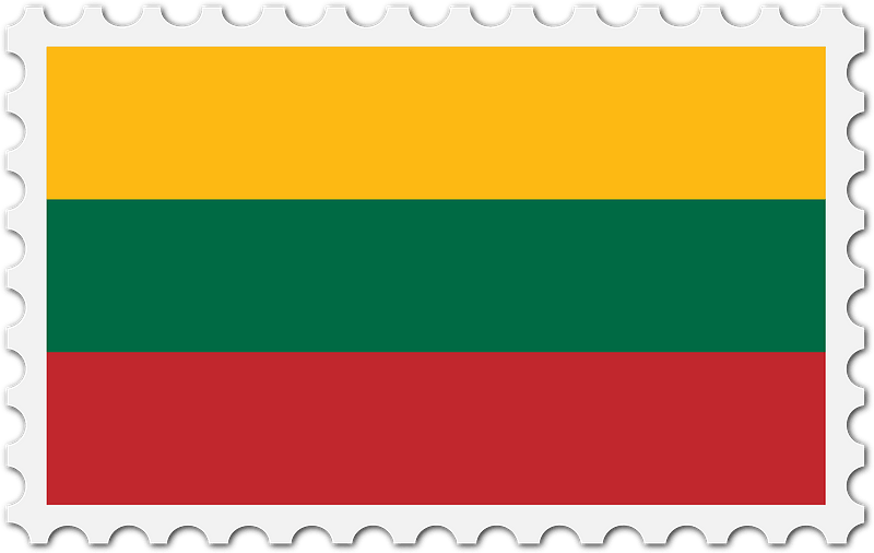 Stamp Lithuania Flag