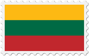 Stamp Lithuania Flag