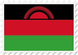 Stamp Malawi Flag