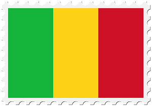 Stamp Mali Flag