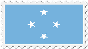 Stamp Micronesia Flag