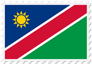 Stamp Namibia Flag