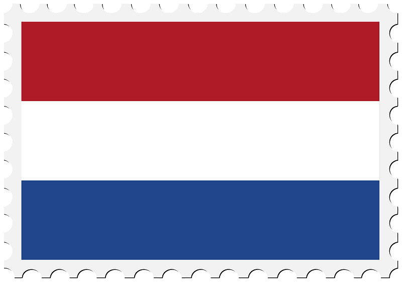 Stamp Netherlands Flag