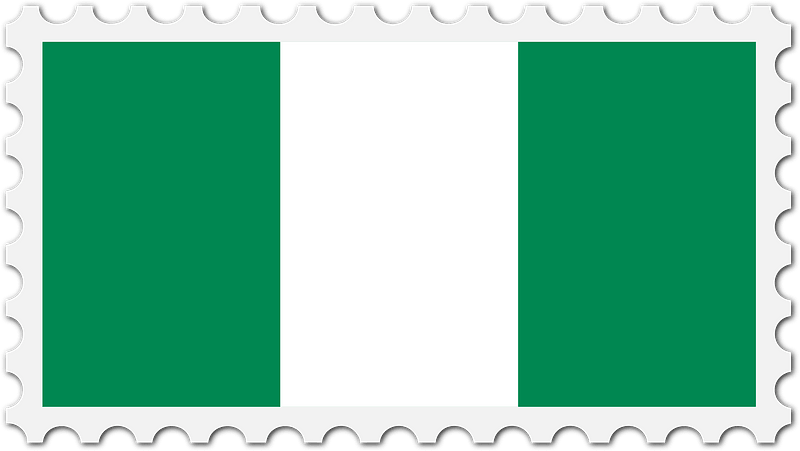 Stamp Nigeria Flag