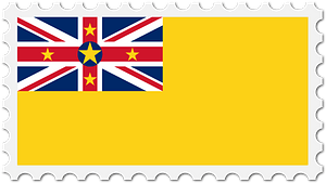 Stamp Niue Flag
