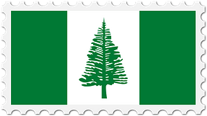 Stamp Norfolk Islands Flag