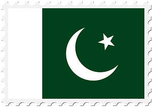 Stamp Pakistan Flag