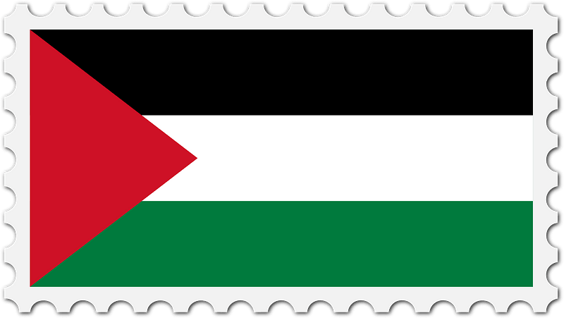 Stamp Palestine Flag