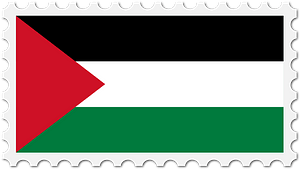 Stamp Palestine Flag