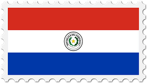 Stamp Paraguay Flag
