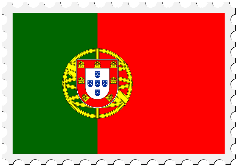 Stamp Portugal Flag