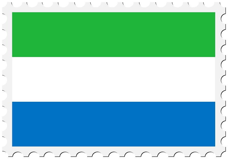 Stamp Sierra Leone Flag