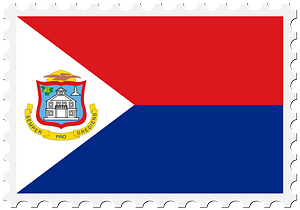 Stamp Sint Maarten Flag