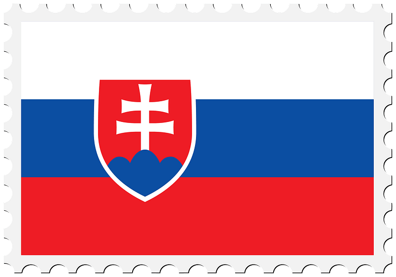Stamp Slovakia Flag