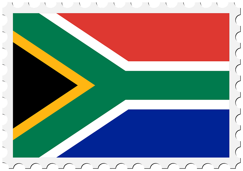 Stamp South Africa Flag