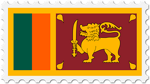 Stamp Sri Lanka Flag