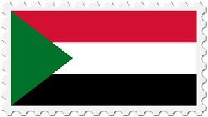 Stamp Sudan Flag