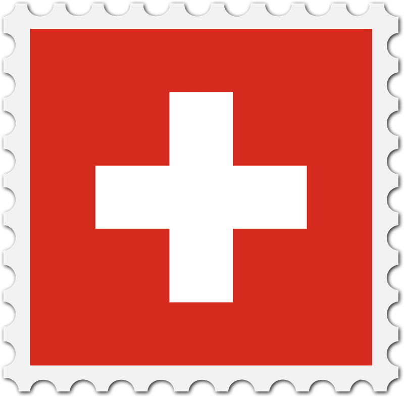 Stamp Switzerland Flag