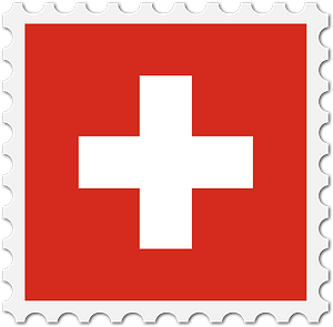 Stamp Switzerland Flag