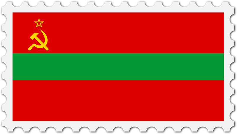 Stamp Transnistria Flag