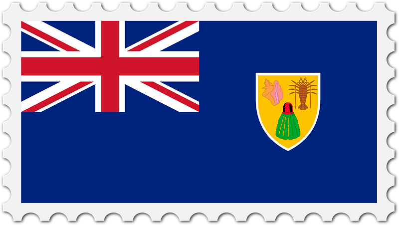 Stamp Turks and Caicos Islands Flag
