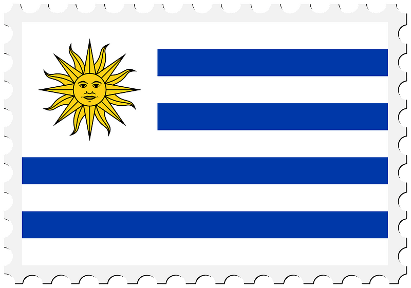 Stamp Uruguay Flag